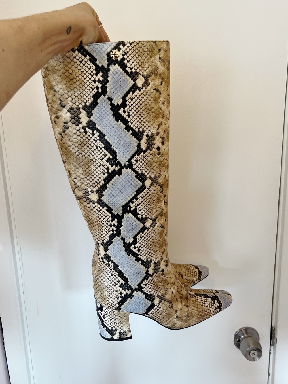 Tory Burch Leather Knee High Boots